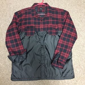 Jiberish Button-up xxl red/black